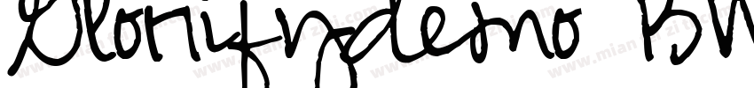Glorifydemo BW3J3字体转换